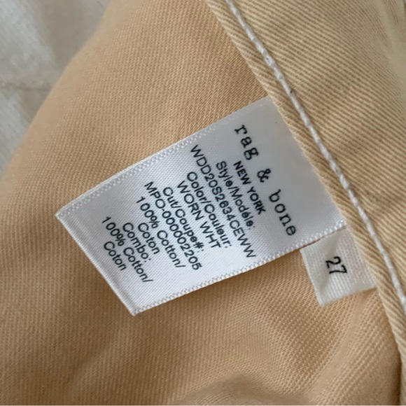 NWT Rag & Bone Engineer Jean Worn White Button Fly - Picture 12 of 13